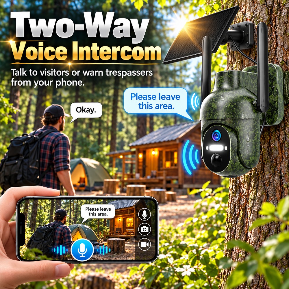 4MPソーラーWi-Fiセキュリティカメラ、屋外用CCTV、 - Trail Camera Infrared のレビューと価格