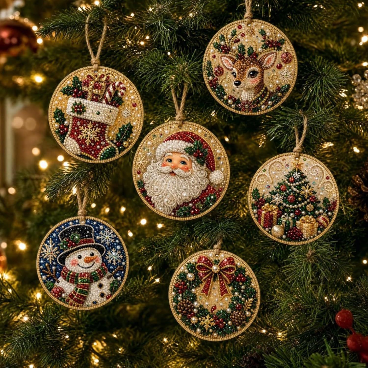 6個入り クリスマスツリー 木製 手作り DIY おもちゃ  - Elk Bugle Call のレビューと価格